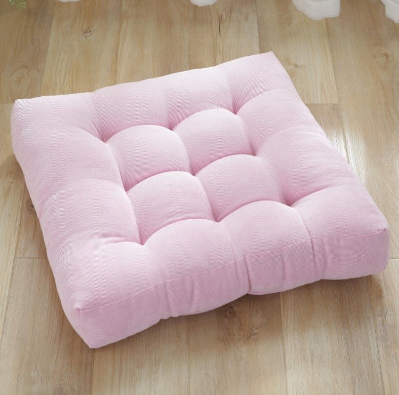 Corduroy Seat Cushion with Japanese Quilted Pattern