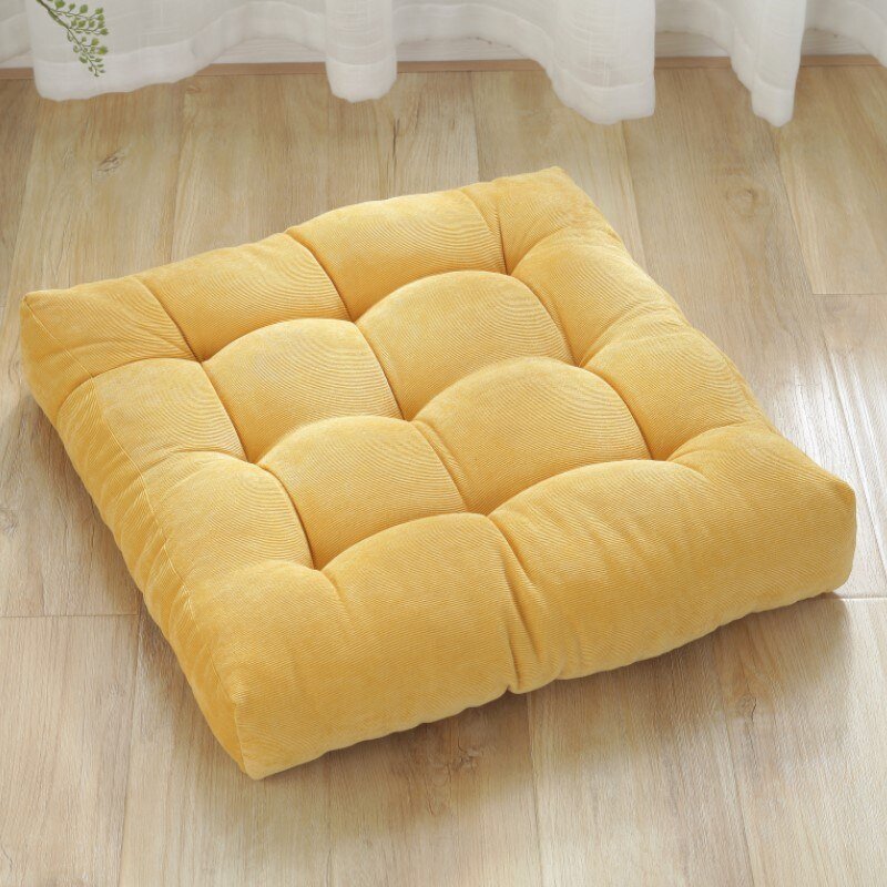 Corduroy Seat Cushion with Japanese Quilted Pattern
