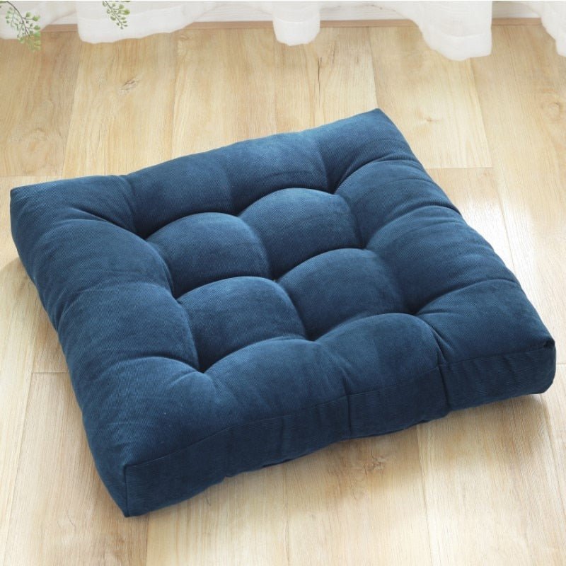 Corduroy Seat Cushion with Japanese Quilted Pattern