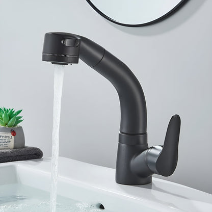 Bathroom Faucet with Pull-Out Spray Head – Extended Reach