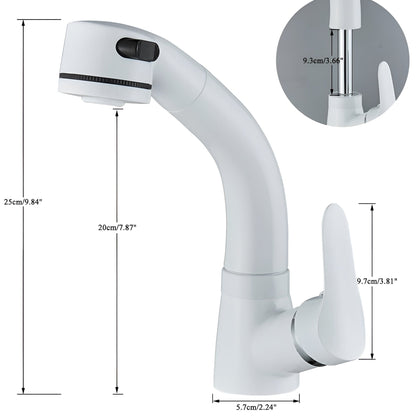 Bathroom Faucet with Pull-Out Spray Head – Extended Reach