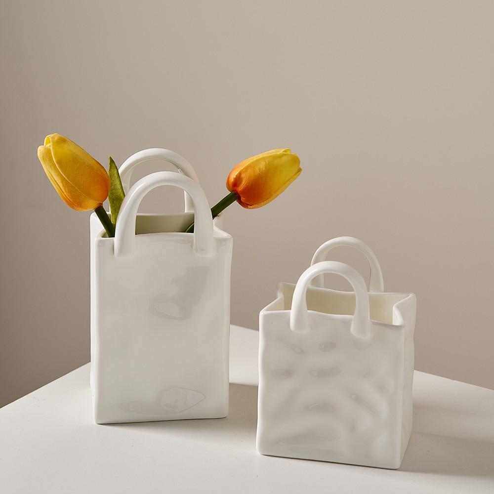 Handbag Vase Porcelain 8-15 cm – Creative Decor