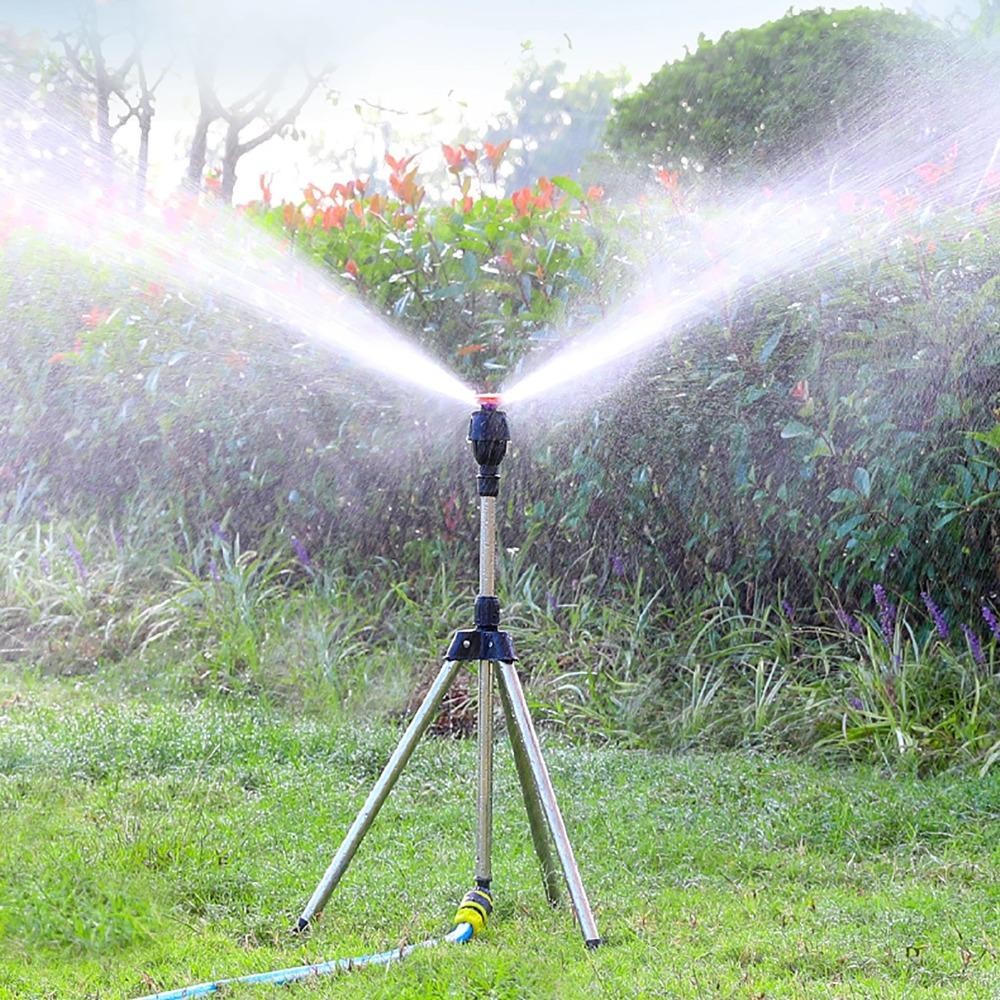 360° Lawn Sprinkler with Tripod – Evenly Water Large Areas