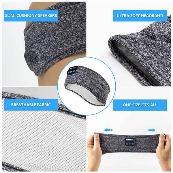 Sleep headphones Bluetooth with soft headband