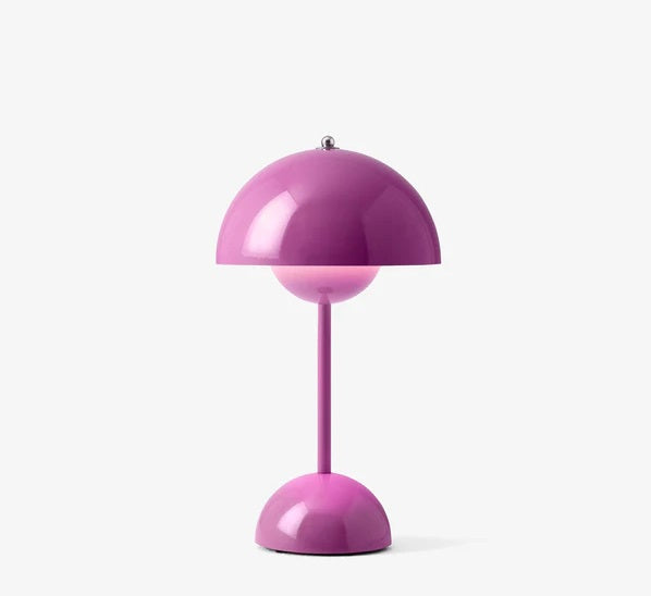 Dimmable LED Table Lamp with Battery – Mushroom Shape Design